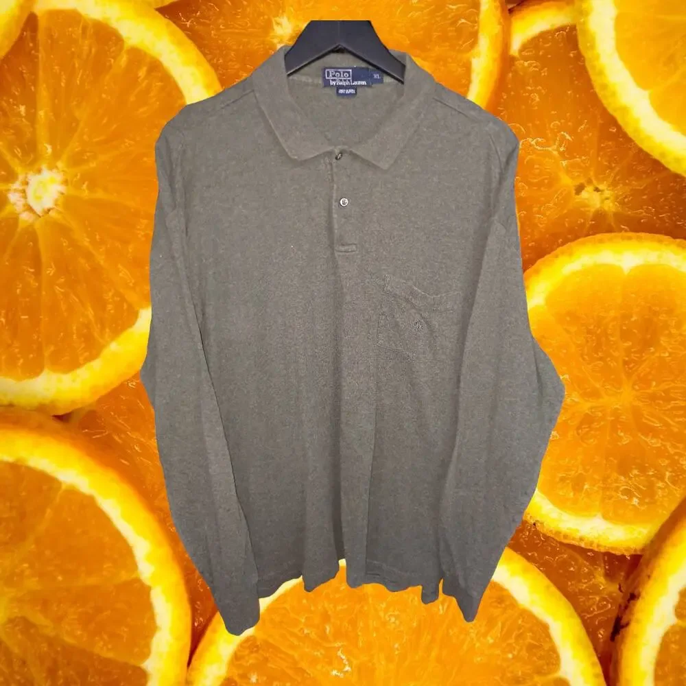 Polo by Ralph Lauren Long Sleeve Polo with Front Pocket Size‎ XL
